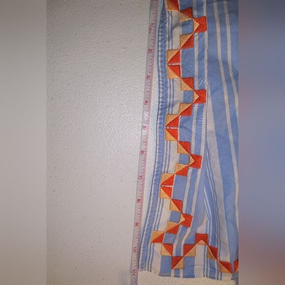 *SOLD* Marie Oliver Darcy Off Shoulder Tie Waist Side Split Stripe Dress XS - Picture 12 of 16